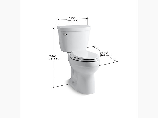 3609 Cimarron Comfort Height 2 Piece Elongated 1 28 Gpf Toilet